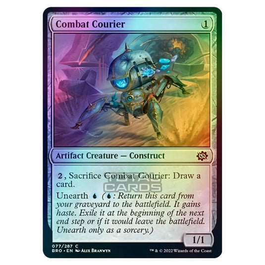 Magic The Gathering - The Brothers War - Combat Courier - 077/287 (Foil)