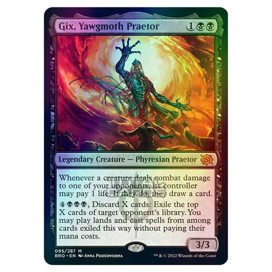 Magic The Gathering - The Brothers War - Gix, Yawgmoth Praetor - 095/287 (Foil)