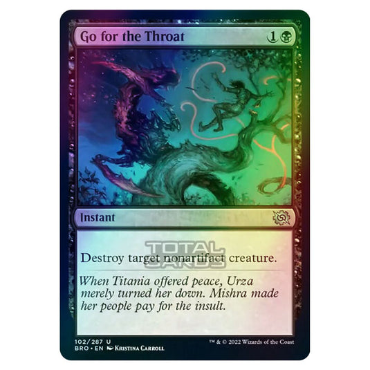 Magic The Gathering - The Brothers War - Go for the Throat - 102/287 (Foil)