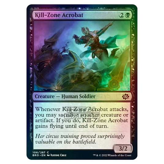 Magic The Gathering - The Brothers War - Kill-Zone Acrobat - 106/287 (Foil)
