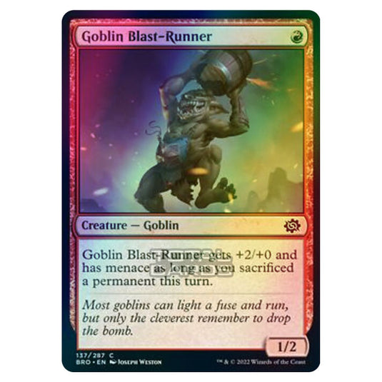 Magic The Gathering - The Brothers War - Goblin Blast-Runner - 137/287 (Foil)