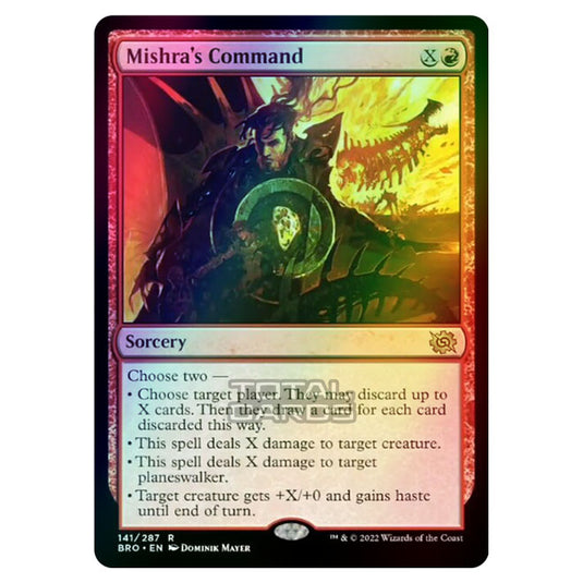 Magic The Gathering - The Brothers War - Mishra's Command - 141/287 (Foil)