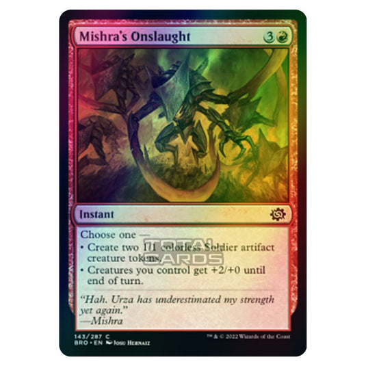 Magic The Gathering - The Brothers War - Mishra's Onslaught - 143/287 (Foil)