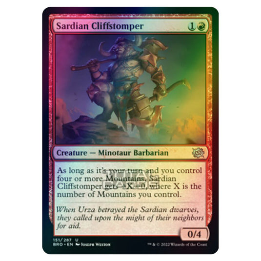 Magic The Gathering - The Brothers War - Sardian Cliffstomper - 151/287 (Foil)