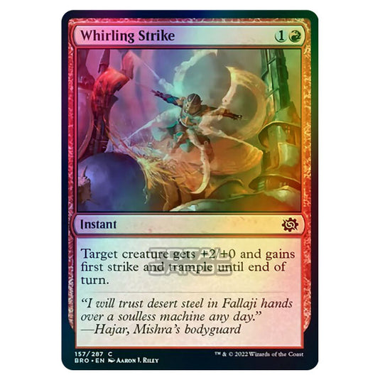 Magic The Gathering - The Brothers War - Whirling Strike - 157/287 (Foil)