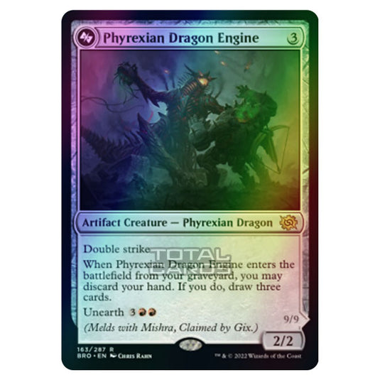 Magic The Gathering - The Brothers War - Phyrexian Dragon Engine - 163a/287 (Foil)