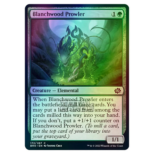 Magic The Gathering - The Brothers War - Blanchwood Prowler - 172/287 (Foil)