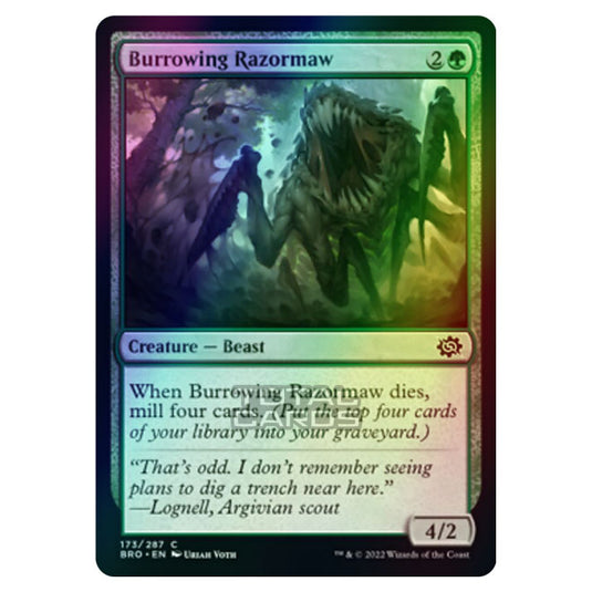 Magic The Gathering - The Brothers War - Burrowing Razormaw - 173/287 (Foil)