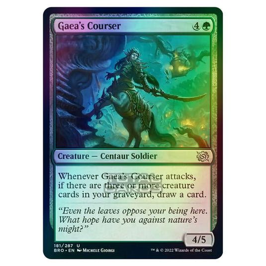 Magic The Gathering - The Brothers War - Gaea's Courser - 181/287 (Foil)