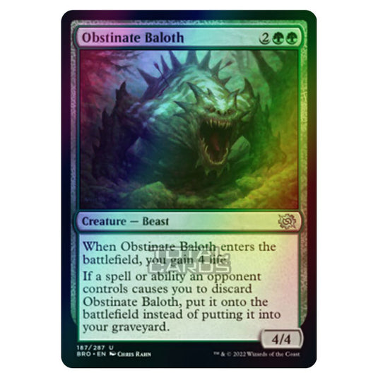 Magic The Gathering - The Brothers War - Obstinate Baloth - 187/287 (Foil)