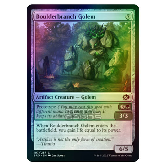 Magic The Gathering - The Brothers War - Boulderbranch Golem - 197/287 (Foil)