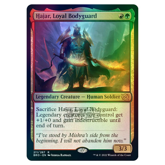 Magic The Gathering - The Brothers War - Hajar, Loyal Bodyguard - 211/287 (Foil)