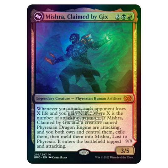 Magic The Gathering - The Brothers War - Mishra, Claimed by Gix - 216/287 (Foil)