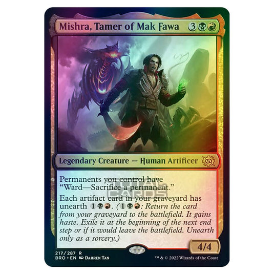 Magic The Gathering - The Brothers War - Mishra, Tamer of Mak Fawa - 217/287 (Foil)