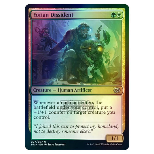 Magic The Gathering - The Brothers War - Yotian Dissident - 227/287 (Foil)