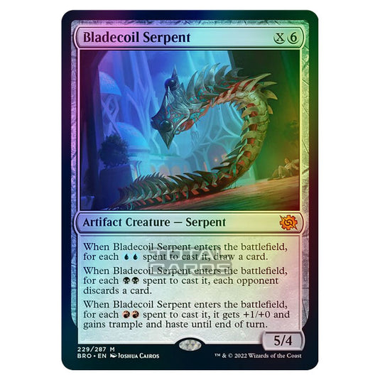 Magic The Gathering - The Brothers War - Bladecoil Serpent - 229/287 (Foil)