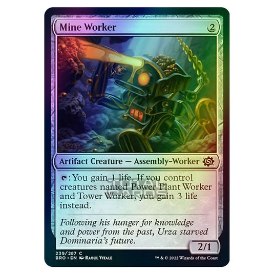 Magic The Gathering - The Brothers War - Mine Worker - 239/287 (Foil)