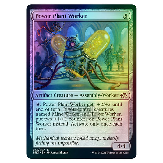 Magic The Gathering - The Brothers War - Power Plant Worker - 241/287 (Foil)