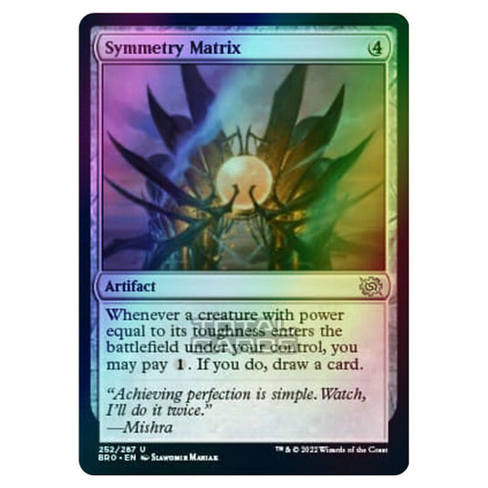 Magic The Gathering - The Brothers War - Symmetry Matrix - 252/287 (Foil)