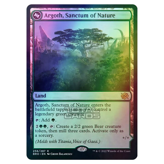 Magic The Gathering - The Brothers War - Argoth, Sanctum of Nature - 256a/287 (Foil)