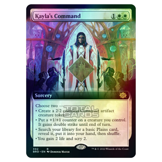 Magic The Gathering - The Brothers War - Kayla's Command (Extended Art Card) - 302/287 (Foil)