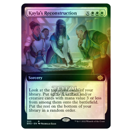 Magic The Gathering - The Brothers War - Kayla's Reconstruction (Extended Art Card) - 303/287 (Foil)