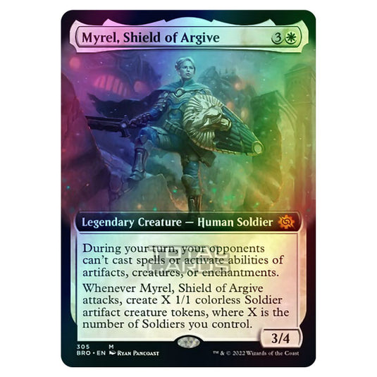 Magic The Gathering - The Brothers War - Myrel, Shield of Argive (Extended Art Card) - 305/287 (Foil)