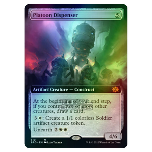 Magic The Gathering - The Brothers War - Platoon Dispenser (Extended Art Card) - 310/287 (Foil)