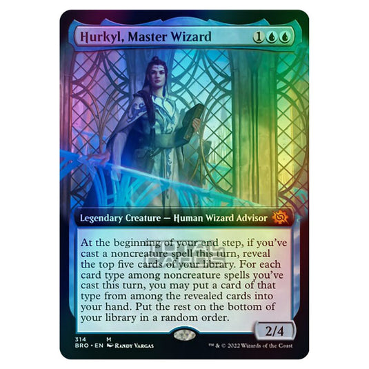 Magic The Gathering - The Brothers War - Hurkyl, Master Wizard (Extended Art Card) - 314/287 (Foil)