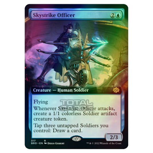 Magic The Gathering - The Brothers War - Skystrike Officer (Extended Art Card) - 317/287 (Foil)