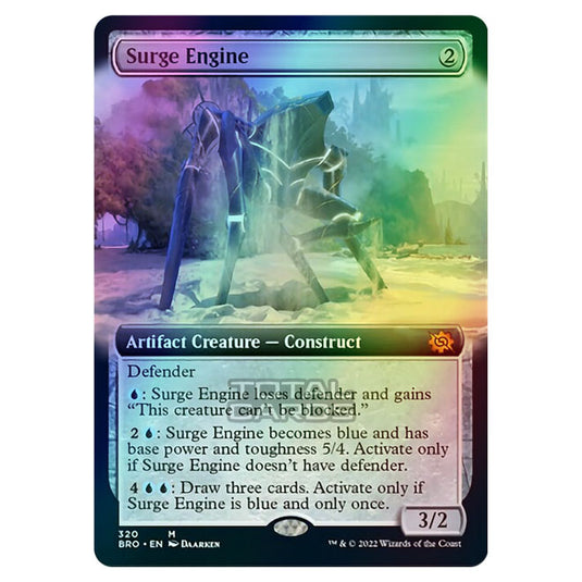 Magic The Gathering - The Brothers War - Surge Engine (Extended Art Card) - 320/287 (Foil)