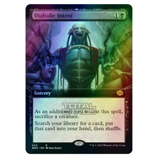 Magic The Gathering - The Brothers War - Diabolic Intent (Extended Art Card) - 324/287 (Foil)
