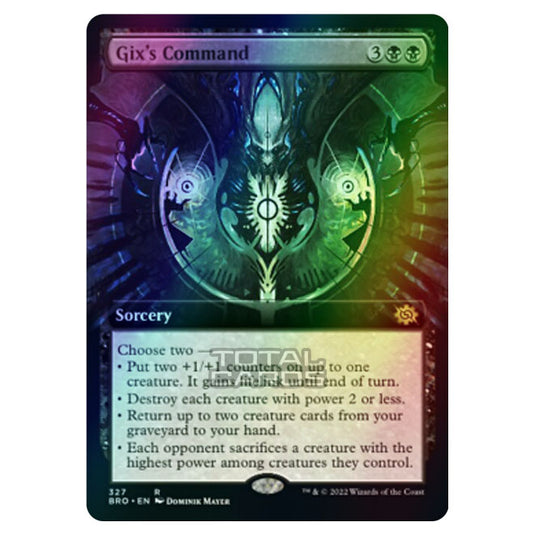 Magic The Gathering - The Brothers War - Gix's Command (Extended Art Card) - 327/287 (Foil)
