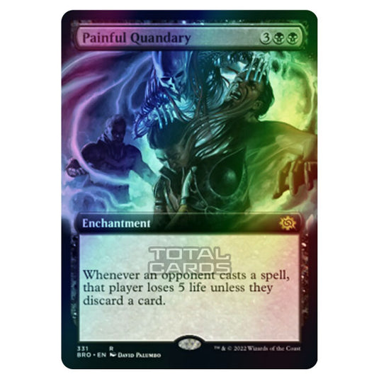 Magic The Gathering - The Brothers War - Painful Quandary (Extended Art Card) - 331/287 (Foil)