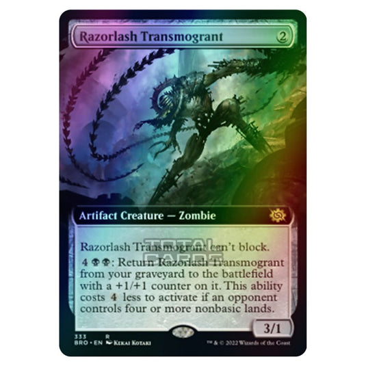 Magic The Gathering - The Brothers War - Razorlash Transmogrant (Extended Art Card) - 333/287 (Foil)