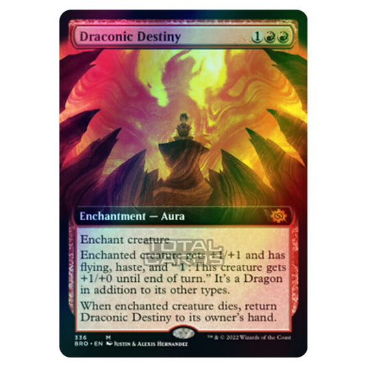 Magic The Gathering - The Brothers War - Draconic Destiny (Extended Art Card) - 336/287 (Foil)