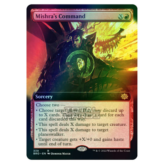 Magic The Gathering - The Brothers War - Mishra's Command (Extended Art Card) - 339/287 (Foil)
