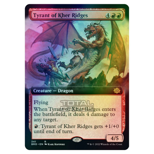 Magic The Gathering - The Brothers War - Tyrant of Kher Ridges (Extended Art Card) - 341/287 (Foil)