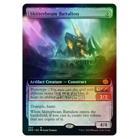 Magic The Gathering - The Brothers War - Skitterbeam Battalion (Extended Art Card) - 343/287 (Foil)