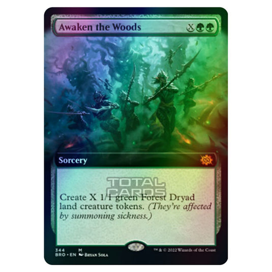 Magic The Gathering - The Brothers War - Awaken the Woods (Extended Art Card) - 344/287 (Foil)