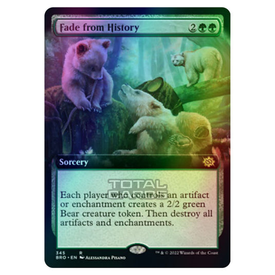 Magic The Gathering - The Brothers War - Fade from History (Extended Art Card) - 345/287 (Foil)