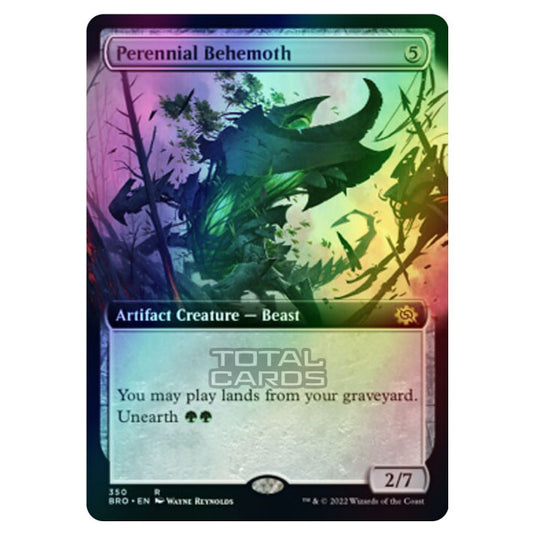 Magic The Gathering - The Brothers War - Perennial Behemoth (Extended Art Card) - 350/287 (Foil)