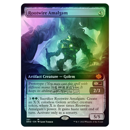 Magic The Gathering - The Brothers War - Rootwire Amalgam (Extended Art Card) - 351/287 (Foil)