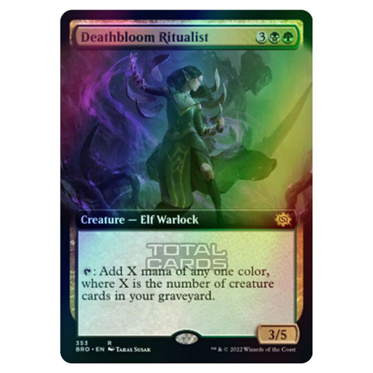 Magic The Gathering - The Brothers War - Deathbloom Ritualist (Extended Art Card) - 353/287 (Foil)