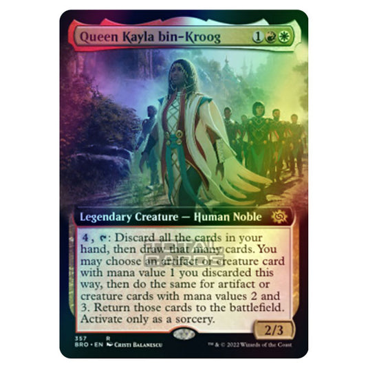 Magic The Gathering - The Brothers War - Queen Kayla bin-Kroog (Extended Art Card) - 357/287 (Foil)