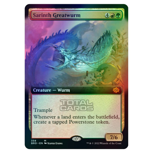 Magic The Gathering - The Brothers War - Sarinth Greatwurm (Extended Art Card) - 358/287 (Foil)