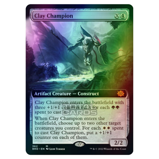 Magic The Gathering - The Brothers War - Clay Champion (Extended Art Card) - 362/287 (Foil)