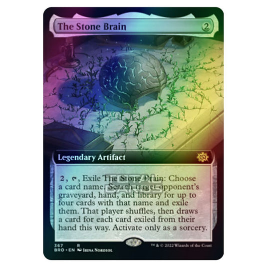 Magic The Gathering - The Brothers War - The Stone Brain (Extended Art Card) - 367/287 (Foil)