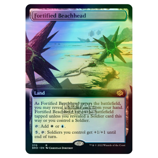 Magic The Gathering - The Brothers War - Fortified Beachhead (Extended Art Card) - 370/287 (Foil)