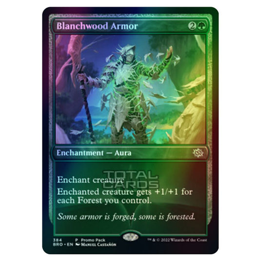 Magic The Gathering - The Brothers War - Blanchwood Armor (Promo) - 384/287 (Foil)